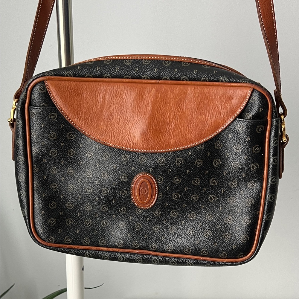 Stylish Black and Brown Shoulder Monogram Bag